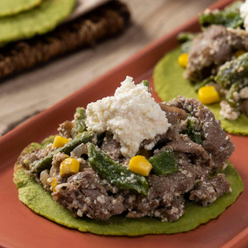 Tacos de bistec poblano saludables