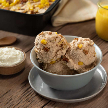 Helado de elote en licuadora